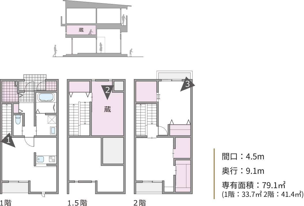 ファミリー向け 長屋タイプ image
